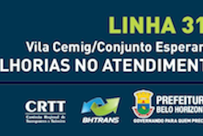 Linha 319 – Vila Cemig/Conjunto Esperança – tem alteração de itinerário