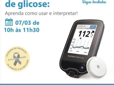 Monitorização contínua de glicose: mais do que medir glicose. – Palestra Gratuita