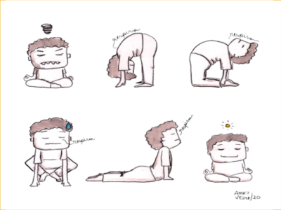 “Ah!… Mas eu sou muito agitado pra fazer yoga…”