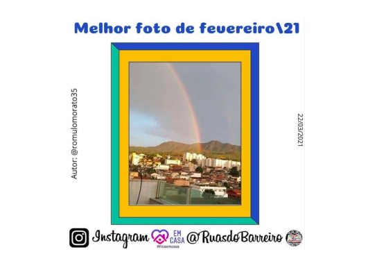 Instagram relacionado ao Barreiro realiza concurso mensal de fotos divulga o ganhador do mês de Fevereiro
